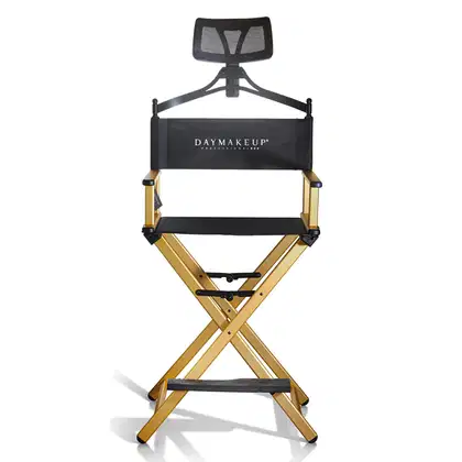 Imagem do produto Cadeira Gold  Dobravel Portatil Maquiagem Diretor Maquiador