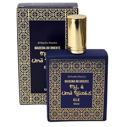 Imagem do produto Abelha Rainha Mil e Uma Noites Deo Parfum Perfume Masculino Madeira do Oriente Ele 50ml