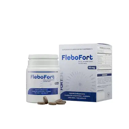 Imagem do produto FortLife Pharma FleboFort - Suplemento Vitamínico (60 Cápsulas)