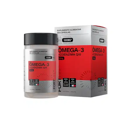 Imagem do produto FortLife Pharma Ômega-3 + Coenzima Q10 - Suplemento Vitamínico (60 Cápsulas)