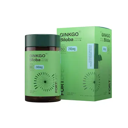 Imagem do produto FortLife Pharma Ginkgo Biloba 240mg - Suplemento Vitamínico (60 Cápsulas)