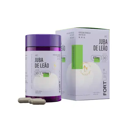 Imagem do produto FortLife Pharma Juba de Leão 470mg - Suplemento Vitamínico (30 Cápsulas)