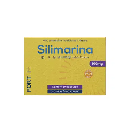 Suplemento Alimentar FortLife Pharma Silimarina 100mg, 30 cápsulas.