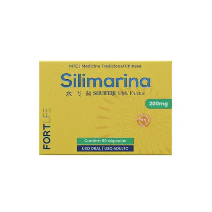 Suplemento Alimentar FortLife Pharma Silimarina 200mg, 60 cápsulas.