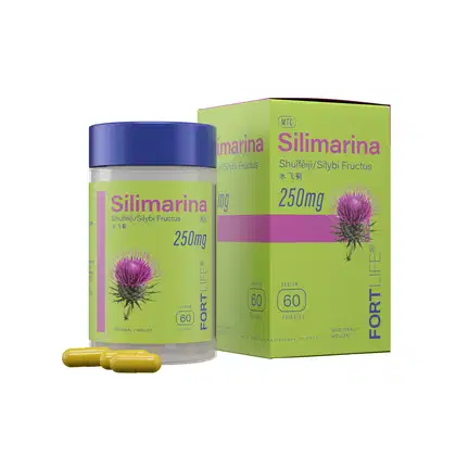 Suplemento Alimentar FortLife Pharma Silimarina 250mg, 60 cápsulas.