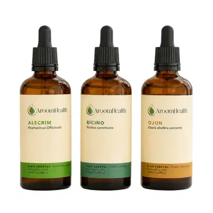 Imagem do produto Kit óleos vegetais de Alecrim, Semente de Ojon/Batana e Rícino - 100 ml cada