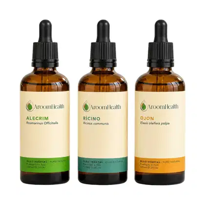 Imagem do produto Kit óleos vegetais de Alecrim, Ojon polpa/Batana e Rícino - 100 ml cada