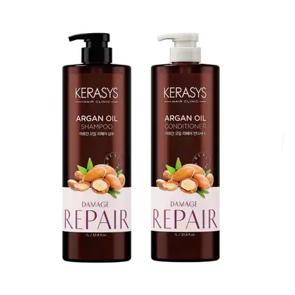 Imagem do produto Kerasys Argan Oil Shampoo 1L e Condicionador 1L