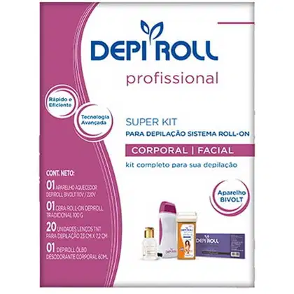 Imagem do produto Kit para Depilação Depi Roll Método Roll 10W - Bivolt