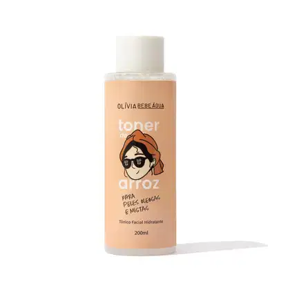 Imagem do produto Toner de Arroz - Olívia Bebe Água Tônico Facial Hidratante para Peles Oleosas e Mistas 200ml