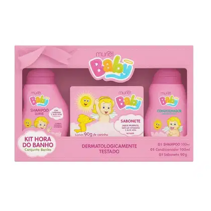 Imagem do produto Kit Hora do Banho Muriel Baby Menina - Sh+cond+sabonete