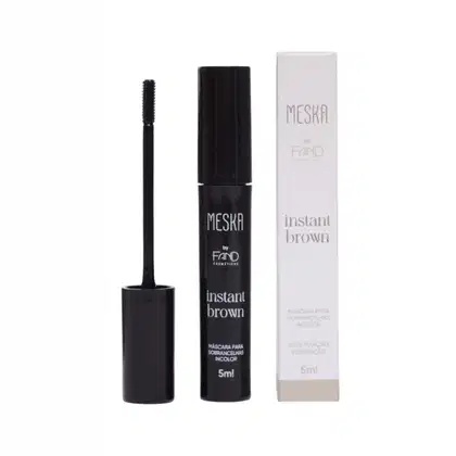 Máscara para Sobrancelhas Fand Cosméticos Meska Instant Brown, 5ml.