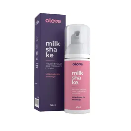 Imagem do produto Mousse Beijável para Massagem corporal Olove Milkshake 50ml