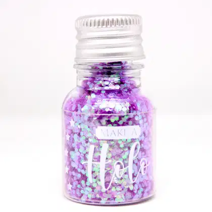 Imagem do produto Glitter Flocado Roxo Purple Holo Garrafinha 10g