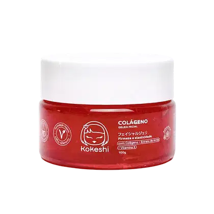 Imagem do produto Geleia Hidratante Facial de Colágeno Pele Firme 100g Kokeshi