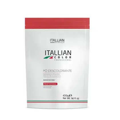 Imagem do produto Pó Descolorante Clareamento Rápido Pounch Itallian Color Profissional 400g