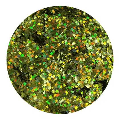 Imagem do produto Glitter Estrelas Verde Chart  3g
