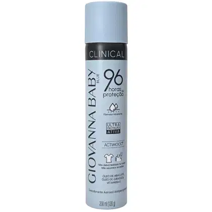 Imagem do produto Giovanna Baby Desodorante Aerossol Blue Clinical 96h Vegano 200ml / 120g