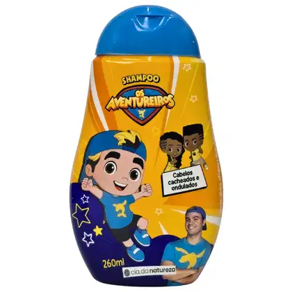 Imagem do produto Cia. da Natureza Os Aventureiros Luccas Neto Shampoo Cabelos Cacheados e Ondulados 260ml