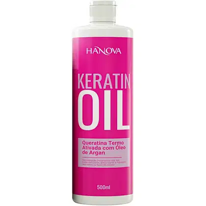 Imagem do produto Hanova Keratin Oil Queratina Termo Ativada - Óleo Capilar 500ml