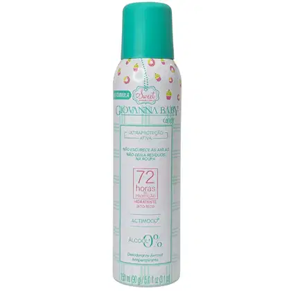 Imagem do produto Giovanna Baby Desodorante Aerossol Candy 72h Vegano 150ml / 90g