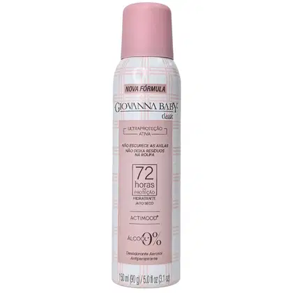 Imagem do produto Giovanna Baby Desodorante Aerossol Classic 72h Vegano 150ml / 90g