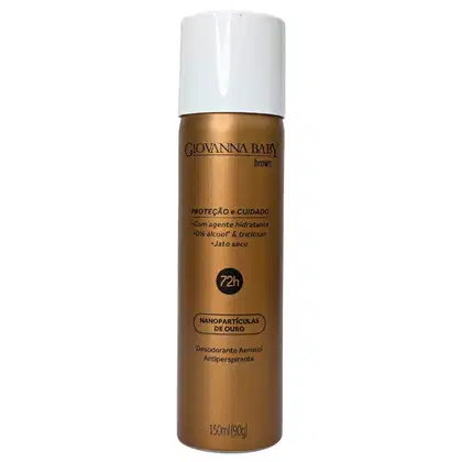 Imagem do produto Giovanna Baby Desodorante Aerossol Nanopartículas de Ouro Brown 72h Vegano 150ml / 90g