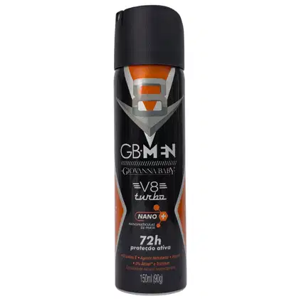 Imagem do produto Giovanna Baby GB Men Desodorante Aerossol V8 Turbo 72h Vegano 150ml / 90g