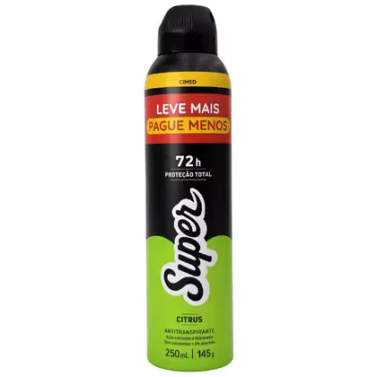 Imagem do produto Cimed Super Citrus - Desodorante Antitranspirante Aerossol 250ml