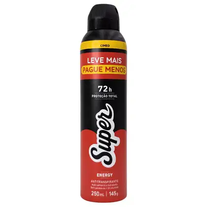 Imagem do produto Cimed Super Energy - Desodorante Antitranspirante Aerossol 250ml