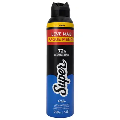 Imagem do produto Cimed Super Acqua - Desodorante Antitranspirante Aerossol 250ml