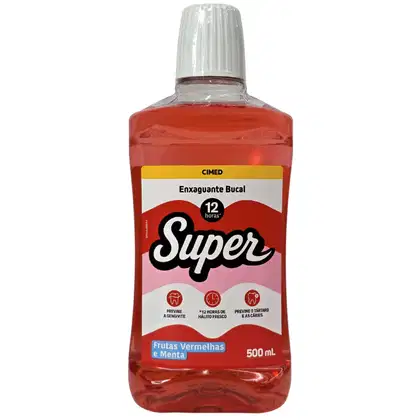 Imagem do produto Cimed Super Frutas Vermelhas e Menta - Enxaguante Bucal 500ml