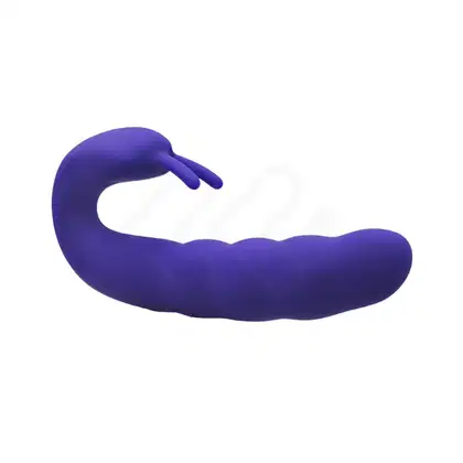 Imagem do produto Vibrador de Ponto G e Clitóris - Roxo | Aphrodisia Ribbed