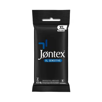 Imagem do produto Preservativo Largo e Extra Fino 6 Un - Jontex XL Sensitive