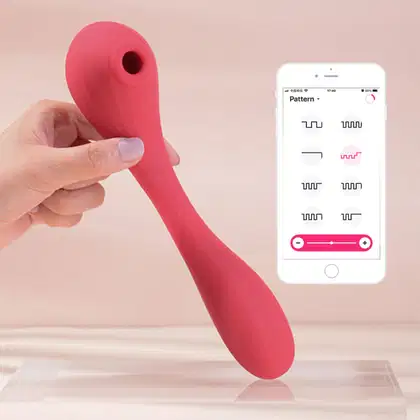 Imagem do produto Vibrador de Ponto G e Clítoris com Vibro e App - Vermelho