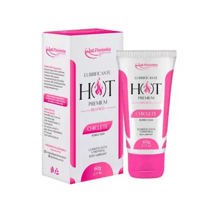 Imagem do produto Lubrificante Corporal Beijável com Efeito Hot - Chiclete