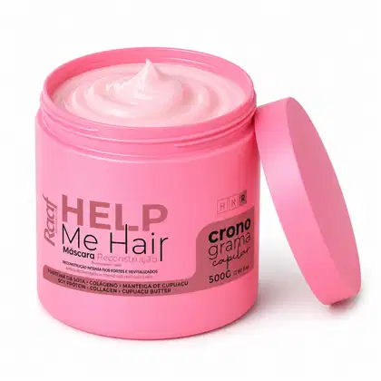 Imagem do produto Máscara Capilar Help Me Hair Reconstrução Raaf Cosmetics - 500g