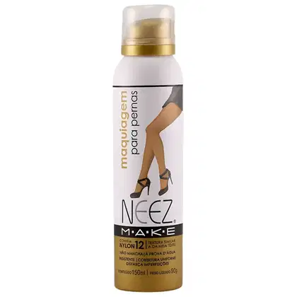 Imagem do produto Maquiagem Para Pernas Spray Neez Profissional Esconde Estrias Celulites Tatuagem Morena Media 150ml