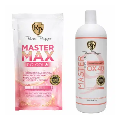 Imagem do produto Kit Descoloração Pó Cola 500gr + Ox 40 Robson Peluquero