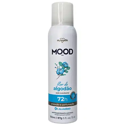 Imagem do produto My Health Mood Care Desodorante Antitranspirante Aerossol Sem Alumínio Flor de Algodão 150ml / 87g