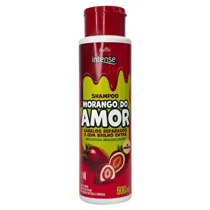 Imagem do produto Griffus Intense Shampoo Para Cachados, Ondulados e Crespas Morango do Amor 500ml