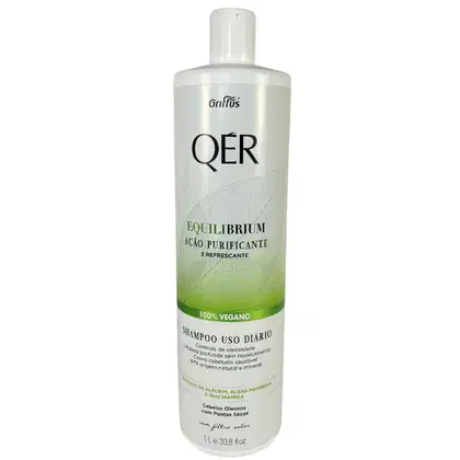 Imagem do produto Griffus QÉR Shampoo Ação Purificante e Refrescante 100% Vegano Equilibrium 1L