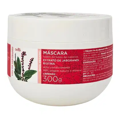 Imagem do produto Griffus Vou De Jaborandi Máscara Antiqueda Vegano 300g