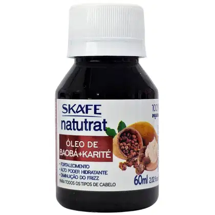 Imagem do produto Skafe Natutrat Óleo de Baobá + Karité 100% Vegano 60ml