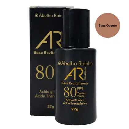 Imagem do produto Abelha Rainha AR Maquiagem Base Revitalizante Bege Quente FPS 80 27g