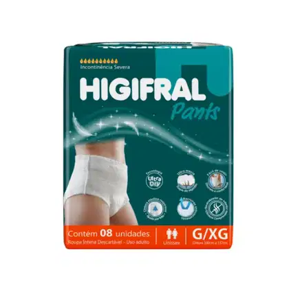 Imagem do produto Roupa Íntima Unissex G/XG C8 Incontinência Severa – Higifral