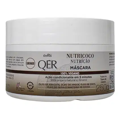 Imagem do produto Griffus QÉR Máscara Capilar Nutrição Nutricoco Vegano 250g