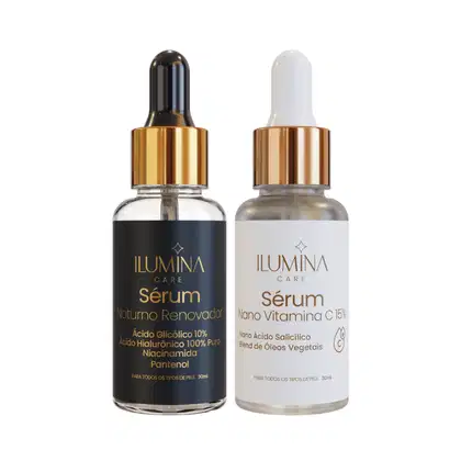 Imagem do produto Kit Sérum Vitamina C 15% + Sérum Noturno Renovador 30ml Ilumina Care