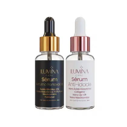 Imagem do produto Kit Sérum Anti-Idade + Sérum Noturno Renovador 30ml Ilumina Care