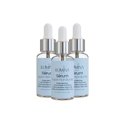 Imagem do produto Kit 3 Sérum Super Hidratante Anti Envelhecimento 30ml Ilumina Care